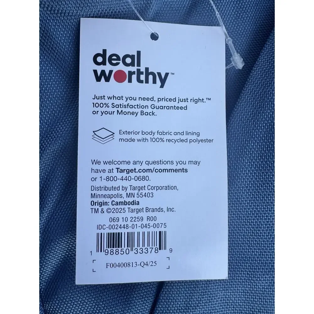 23L Backpack - Dealworthy Blue: Unstructured, Fits up to 16” Laptop
